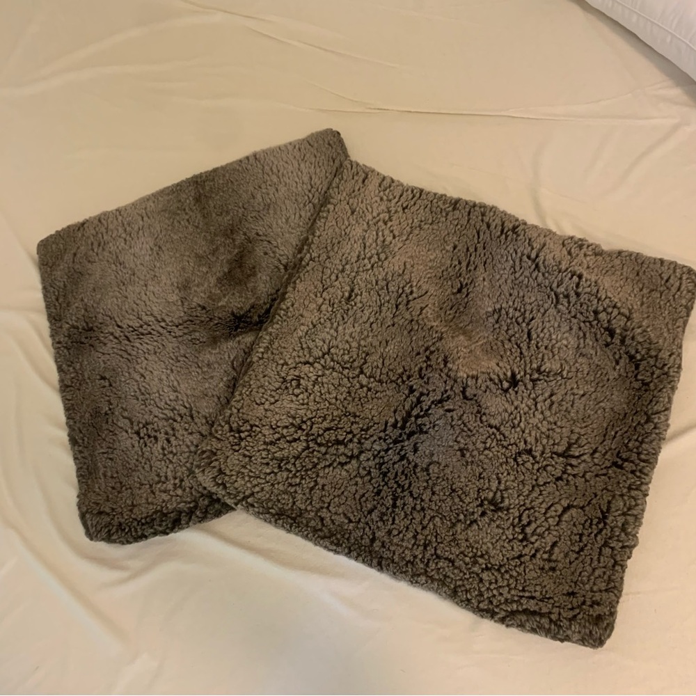Restoration Hardware Faux Fur Pillowcase Set
